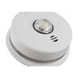 Kidde P4010ACLEDSCA 2 in 1 integrated 120 V AC wire-in smoke alarm with LED strobe light