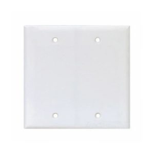 Eaton PJ23W 2-Gang Blank Box Mount Plate, White