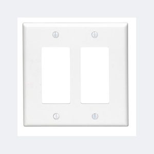 2-Gang Decora/GFCI Device Decora Wallplate/Faceplate