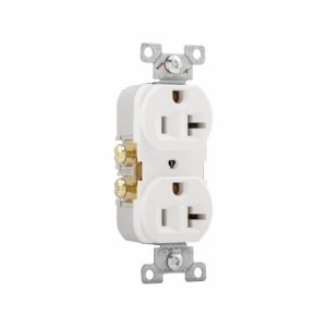 EATON-STANDARD DUPLEX RECEPTACLE 20A (CR20W)