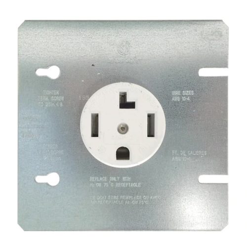 Eaton 1167-2 Dryer Receptacle - 30A - 125/250V - 3-Pole - White