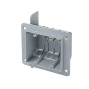 NON-METALLIC DEVICE BOX, 2-GANG WITH CLAMPS 37 CU. IN.