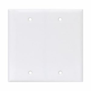 EATON-(MS) 2-GANG BLANK WALLPLATE (PJ23W)