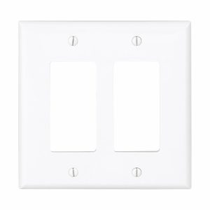 EATON-(MS) TWO GANG DECORATOR WALLPLATE (PJ262W-SP-L)