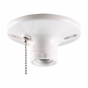 EATON PULL CORD CEILING LAMPHOLDER (S759W-CD-SPL)