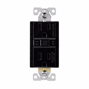 EATON-BLACK GFCI SELF-TEST RECEPTACLE 15A (TRSGF15BK)