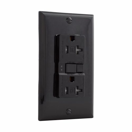 EATON-BLACK GFCI SELF-TEST RECEPTACLE 20A (TRSGF20BK)