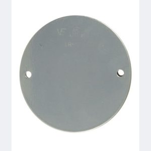 Weatherproof Round Blank Cover With gasket. Grey