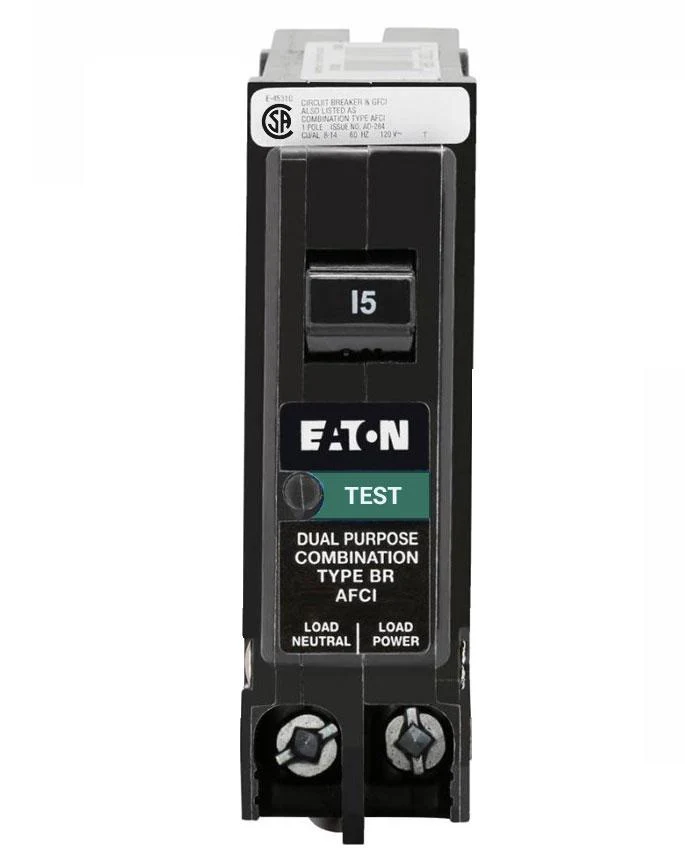 EATON - 15 AMP AFCI CIRCUIT BREAKER WITHOUT TAIL (BRP115AFC)